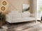 MKS MEBLE 3 Sitzer Sofa mit Schlaffunktion Schlafsofa mit Metallgestell Couch mit Schlaffunktion Bettsofa mit Großer Liegefläche von 200 L × 140 B - Beige Cord - Salento