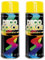 Deco Color 2er Sparpack Lackspray glänzend 400ml nach RAL (2 Dosen in gelb glanz RAL 1023)