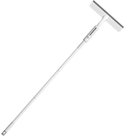 Shakub Fensterwischer 145cm Wird mit DREI Ersatztüchern Geliefert,Fensterreiniger mit Düse 80 ml Wasser speicherbar,Abnehmbar Fensterabzieher Breite 30cm,Fensterputzer Weiß