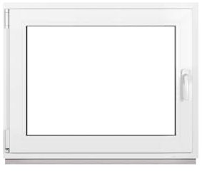 Framex Ventana de plástico blanco ancho x alto 115 x 90 cm (1150 x 900 mm), 2 compartimentos (32 mm), inclinable DIN izquierdo, premium, todos los tamaños