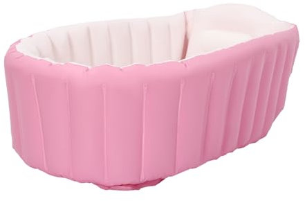 Baignoire pliable pour les tout-petits Baignoire gonflable pour bébés pour maisons appartements hôtels Rose Taille extérieure du produit : 98 x 64 x 28 cm