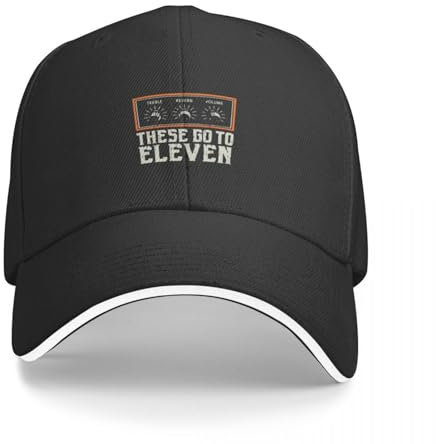 OOAXBEED Basecap These Go to Eleven Premium Thermo Visor Sommer Designer Herren Damen