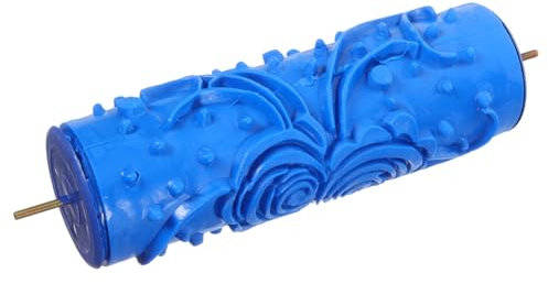 Gadpiparty Farbroller Farb Und Tapezierwerkzeug Gummi Musterrolle Blumenmuster Blau Wanddekoration Für Heimwerker