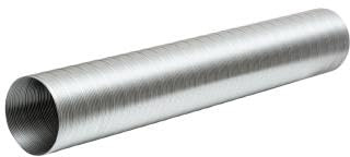 Alu-Flexrohr, 1-lagig, 62,5-300 cm Länge, Verbrennungsluftleitung für Kaminöfen, Öfen und Kamine (Durchmesser 100mm)