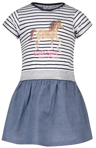 SALT AND PEPPER Sommerkleid Kleid Dress Pferd Horses Mädchen Kurzarm Glitzer
