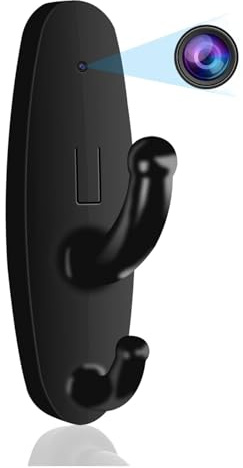 YMBZY 1080P Überwachungskamera Kleiderhaken Kleiderbügel Kindermädchen Kamera, Mini Sicherheitskamera mit Bewegungserkennung für Haus/Baby/Tier Überwachung