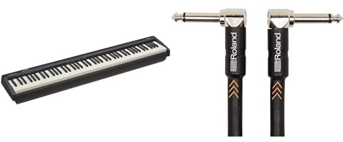 Roland FP-10 88-Note Digital Piano with Black Series Instrument Cable 1m