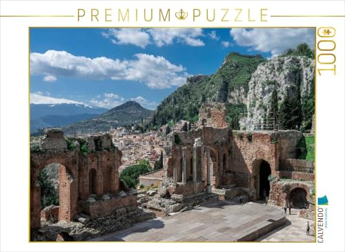 Puzzle · Teatro Gr mit Ätna im Hintergrund, Taormina | 1000 Teile · Lege-Größe 64 × 48 cm · CALVENDO Puzzle
