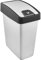 Keeeper Cubo de la Basura Premium con Tapa Abatible, Tacto suave, 25 l, Magne, Plateado (Light Silver)