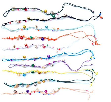 10 braccialetti con suono, multiuso e multicolore (HC Enterprise-h10), Talla única, Pietra