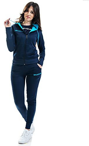 Givova, anzug lady, blau/türkis, L