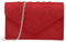 Milisente Femme Pochettes Sac de soirée plissé en velours Enveloppe Porte-monnaie (Rouge)