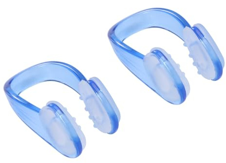 BESPORTBLE 2 STÜCKE Schwimmen Nasenklemmen für Erwachsene Schwimmen Nasenschutz Zubehör für Erwachsene - Blau