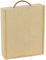 LAUBLUST Holzkiste für 3 Weinflaschen - ca. 35 x 30 x 11 cm, Natur, FSC® - Weinkiste mit großem Schiebe-Deckel