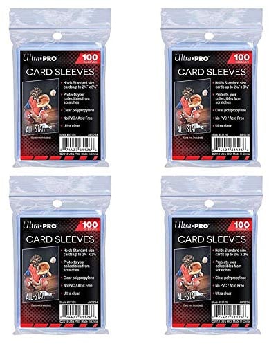 Ultra Pro Standard Regular Soft 400 Stück Penny Kartenfolien Kartenhüllen Sleeves - für Sammelkarten wie Pokemon Magic Sportkarten- Standardgröße, transparent