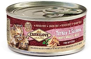 Carnilove Truthahn & Lachs Nassfutter für Kätzchen, 12 x 100 g