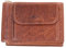 MIKA 42228 - Geldbörse aus Echt Leder, Portemonnaie im Querformat, Geldbeutel mit Geldklammer, RFID Schutz, 4 Kartenfächer, 3 Einschubfächer und Münzfach, Brieftasche in braun, ca. 11 x 8 x 2,5 cm