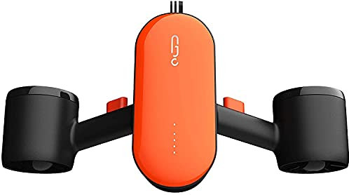 CellBee Underwater Sea Scooter with Camera Underwater Drone Dual Motors Max Depth 100FT 45min 4mph Water Sports Swimming Pool Diving for Kids Adults (Orange)