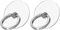 VOVIGGOL 2st Transparenter Handy Ring Halterung mit Diamant, 360 Grad Drehung Klar Glitzer Fingerhalterung Handy Fingerhalter Handyring Kompatibel für Smartphones und Tablets (2 Silber)