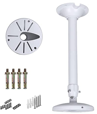 WiTi 6 inch Base Extendable Pole Mount Bracket for CCTV IP Cameras,40CM-60CM Adjustable Mounting Bracket for Security Surveillance Camera System,Solid Metal for Indoor and Outdoor