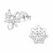 Monkimau Spinne mit Spinnennetz Ohrstecker Ohrringe aus 925 Silber Schmuck Silberohrringe Medizinisch für Kinder Mädchen Damen Frauen
