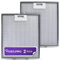Vioks.pro 2x Dunstabzugshaube Filter Metall 315x267mm Ersatz für Whirlpool & Elica Dunstabzugshaube