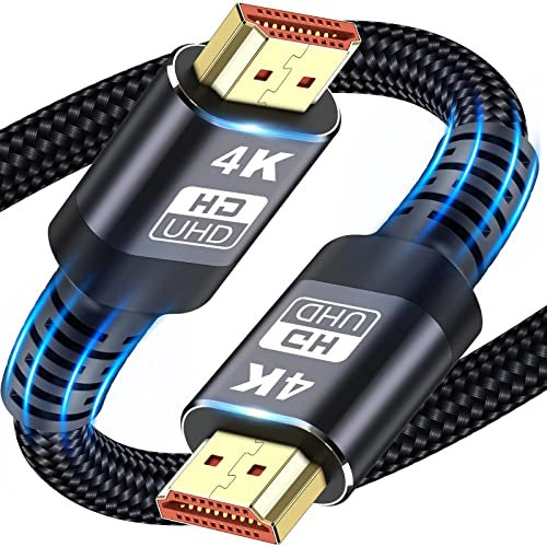 HDMI Cable, 4K HDMI Cable 5M,Ultra High Speed Braided HDMI Lead Support 4K@60Hz, ARC, HDR, 3D, Ethernet Compatible with All HDMI Devices