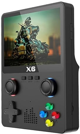 NogrAx Handheld Games Consoles - Retro Games Console Mini Plus, with 32G TF Card, 1000+ Classic Games, 3.5-inch IPS Screen Travel Toys or emulator Console Gifts for Adults (black)
