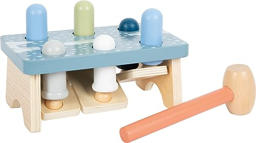 Small Foot Klopfspiel „Arctic“ aus FSC® 100%-zertifiziertem Holz, Klopfbank für Kinder, Motorikspiel ab 1 Jahr, 12448
