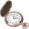 Eichmüller Savonnette Kupfer Quartz 45 mm Taschenuhr aufklappbar mit Karabiner Kette und Box