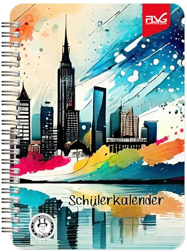 FLVG A5 Gymnasialplaner,Schulplaner, Studienplaner 2024/2025 Skyline Onkel Schwerdt
