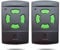 26,995 MHz, apertura per porta del garage, telecomando compatibile con 26 MHz, 26,9 MHz, Hormann HSM2, HSM4, HS1, HS2, HS4, HSE2, HSZ1, HSZ2, HSP4, 2 pezzi