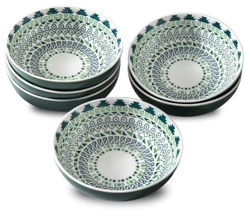 Howise Deep Soy Sauce Dishes, Ceramic Dipping Bowls 4 oz Small Dip Bowls Set of 6 Sauce cups for Condiment Sushi Sauce Dish Bowls, Mini Bowl for Side Dish, Ketchup, Soy Appetizer Plates Tiny Bowls