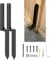 Fence Post Repair Kit Heavy Duty Steel Fence Post Repair Stakes, Ground Spike for Tilted/Broken Wood Fence Post or Mailbox (1) (2 Pack Fence Post Repair Stakes)
