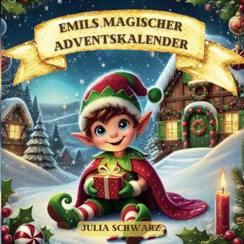 Emils magischer Adventskalender: 24 zauberhafte Geschichten mit Emil, 24 passende Ausmalbilder + tägliche Aufgaben für die Kinder