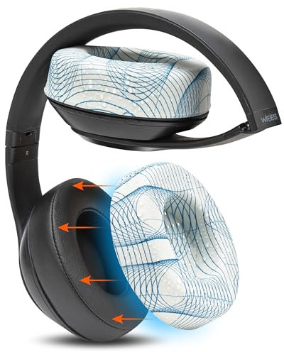 WC SweatZ Studio - Copriauricolari brevettati per Beats Studio 3 (A1914) e Beats Studio 2 (B0500 /B0501), realizzati da Wicked Cushions | Resistenti al sudore e facilmente lavabili | Ivory Tide