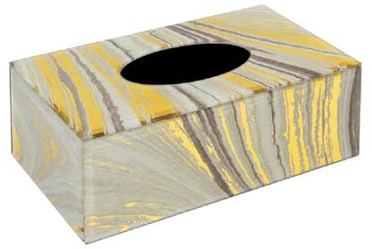 Kosmetiktücherbox für Zuhause/Büro Tissue-Box aus Glas for Zuhause, Wohnzimmer, Esstisch, goldene Schubladenbox, dekorative Ornamente, Aufbewahrungsbox for Couchtisch Taschentuchbox