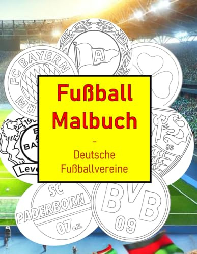 Fußball Malbuch - Deutsche Fußballvereine