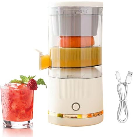 Presse-agrumes électrique pour oranges, presse-agrumes à séparation automatique | Presse-jus d'orange, séparation automatique, presse-fruits | Presse-agrumes portable, presse-agrumes orange 7,4 V pour