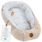 Babynest Neugeborene Nestchen Baby - 90x50 cm Kokon Handmade zweiseitig aus Waffel Piqué Baumwolle Schlummer Teddybären B