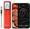 ThermoMaven P1 Smarte Fleischthermometer Kabellose – 152m Bluetooth 5.3, 1 Sonde 6 Sensoren, Unbegrenzte WLAN Überwachung Stabilität, IPX8 Wasserdicht, Grill Ofen Küche Lebensmittel Heißluftfritteuse