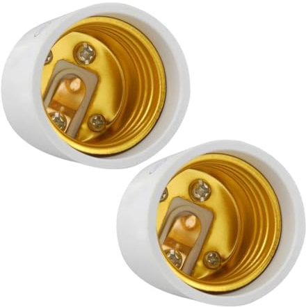 QUMIIRITY 2Piezas Adaptador de Bombilla Convertidor de Socket Instalación Material Compatible con Lámparas LED
