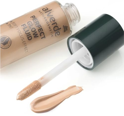 alverde NATURKOSMETIK Highlighter Perfect Glow Fluid 02 Warm Amber, 29 ml