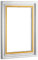 Schattenfugenrahmen GLADI5 für Acrylglas, Alu-Dibond, Glas und Forex Bilder Schattenfuge 0.5cm 84x118,8cm (DIN A0) Silberglanz Vintage