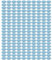 WELLGRO® Lot de 200 couvercles de rechange en métal à carreaux bleus To 82