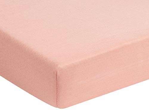 Träumeland TT04153 Spannbetttuch TENCEL malve-rose, 60 x 120 + 70 x 140 cm, mehrfarbig