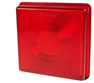 Side Light/Brake Light Lens for Ifor Williams, Square, Red, Trailer,