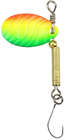 FTM Unisex – Erwachsene 10C5200432C10 Tornad-Spinner Forellenspinner-Forellenköder, Gewicht/Farbe:2g / grün/gelb/rot, Bunt, Normal
