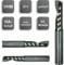 VHM Alufräser, Einzahnfräser Z=1, poliert, Ø 1-12 mm langer Einschneider, Fräser,Schaftfräser (3,0 x 15 x 45 - d2=3 mm)
