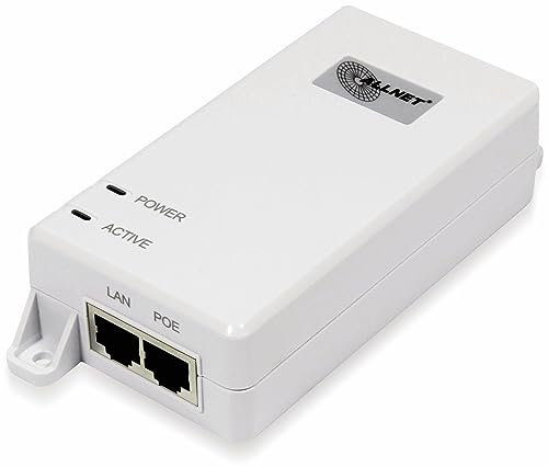 ALLnet ALL0488v6 PoE Injektor 10/100 / 1000MBit/s IEEE 802.3af (12.95 W), IEEE 802.3at (25.5 W)